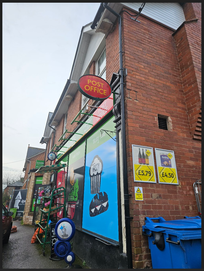 Photograph of Woodbury village shop by Kate Coldrick