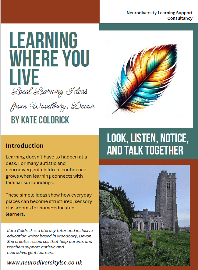 Learning Where You Live - local learning ideas by Kate Coldrick from Woodbury, Devon